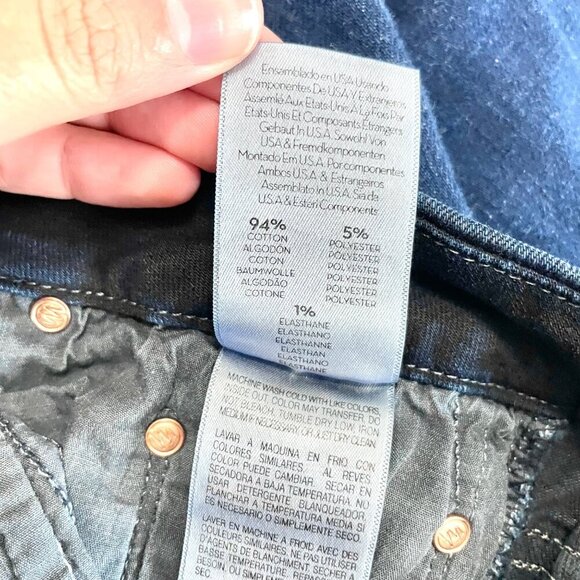 Mother Jeans High Waisted Looked Ankle Fray Last Call Size 30 - Picture 6 of 10